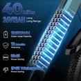 thumbnail image 3 of 26" Softtail Electric Bike - Comfortable Shock Absorption, 36V 400W Motor, 25MPH, 7-Speed ​Shift, with NFC Unlock & LCD Screen Dark Green, 3 of 7