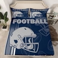 thumbnail image 2 of jejeloiu American Rugby Football Twin Sheet Sets,Boys Ball Games Bedding For Kids 3-Piece, 2 of 7