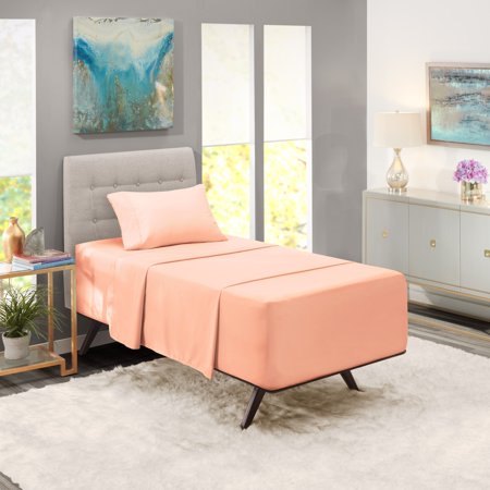 Nestl Extra Deep Pocket Sheet Set Peach Twin