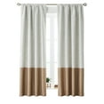 thumbnail image 2 of Better Homes & Gardens Colorblock Rod Pocket and Back Tab Blackout Curtain Panel, 1-Piece, Brown, 50" W x 108" L, 2 of 9