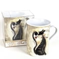 thumbnail image 1 of Mug en Porcelaine dans une Boîte Cadeau - Temps de Thé de Chat, 1 of 1
