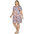 thumbnail image 3 of Larky Lark Womens Plus-Size Easy Fit Dress In Daydream Meadows, 3 of 4