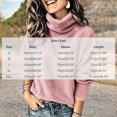 thumbnail image 3 of Oksale Turtleneck Shirts for Women Fuzzy Fleece Sweatshirts Soft Cozy Long Sleeve Pullover Slouchy Warm Winter Clothes 2026 Pink S, 3 of 8