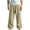 Khaki, variant on Mlzmgr Plus Size Linen Pants for Men S-5XL Loose Comfy Elastic Waist Lounge Pants Summer Trendy