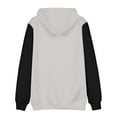 thumbnail image 4 of OUSITAID Fashion Men Hooded Sweatshirts Comfortable Hoodie Drawstring Patchwork Pocket Tops, 4 of 4