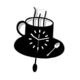 thumbnail image 4 of Reloj de pared con forma de taza de café (sin taza), ideal para colgar en la oficina o para amantes de la música. Ideal para aulas y dormitorios., 4 of 9