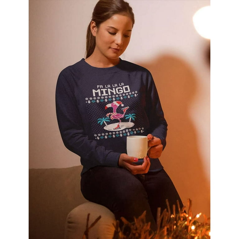 Flamingo christmas sweater walmart 2025