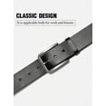 thumbnail image 3 of Timarkment Mens Belt Leather Belts for Men Brown Black Belt for Work or Casual, 3 of 8