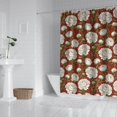 thumbnail image 2 of Pioneer Flower Floral Print Pattern Shower Curtain 84"x72", Bathroom Decorative Shower Curtain Set with 12 Hooks, Waterproof Washable, 2 of 6