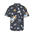 thumbnail image 3 of Easygdp Space Cars Men's Hawaiian Shirts Print Lapel Short Sleeve for Beach, vacation, party, casual occasions - X-Large, 3 of 9