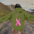 thumbnail image 3 of Fiaer,Women Hoodies Breast Cancer Awareness Fall Sweatshirts for Women 2025 Y2k Fall Winter Plus Size Hooded Tops with Pockets Green S, 3 of 7
