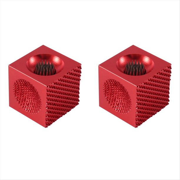2X 5 Herramientas en 1 para Mantenimiento de Puntas de Tacos de Billar, , Perforador, Moldeadores: la Última Herramienta de Punta Puntas para Tacos de Billar, Rojo