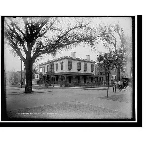 Historic Print, Sherman's old headquarters, Savannah, Ga., 16" x 20"