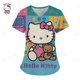 thumbnail image 3 of Camisetas de verano con cuello en V de Hello Kitty, camisetas de hospital para mujer 2023, uniforme de enfermera, ropa de mujer, camisetas con bolsillo, camisetas, 3 of 5