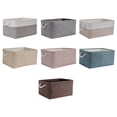 thumbnail image 4 of Xingzhi Sac de Rangement en Coton et Lin Organiser avec Style Solution Gain de Place Marron 1Set, 4 of 6