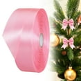 thumbnail image 2 of Nanoei Satin Ribbon for Gift Wrapping, Solid Color Craft Ribbon, Wedding Invitation, Diy Bow Making, Sewing Projects, Smooth and Fade-Resistant, 1Pcs (Pink), 2 of 7