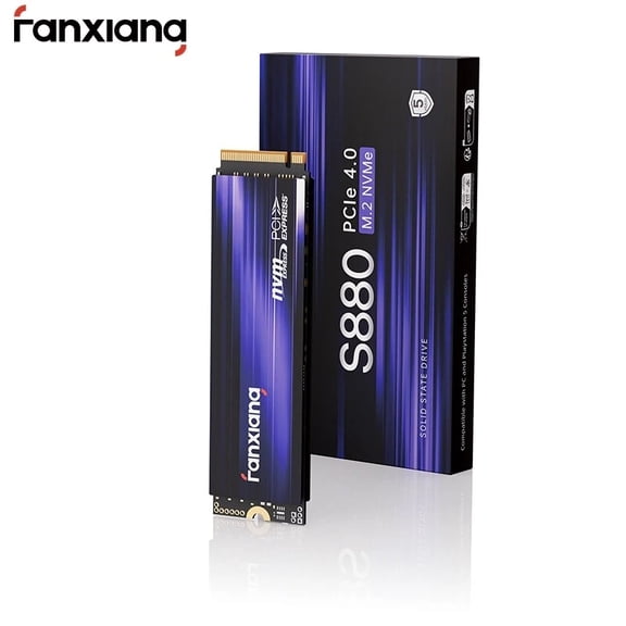 fanxiang S880 1TB PS5 Console SSD PCIe 4.0 PS5 SSD NVMe m.2 2280 Internal Hard Drive, up to 7300MB/s, Super Fast Response, Perfect for PS5 Game