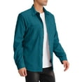 thumbnail image 4 of Lars Amadeus Men's Corduroy Shirt Button Down Regular Fit Long Sleeves Shirts, 4 of 6