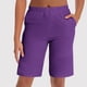 thumbnail image 1 of Pantalones de dormir de cinco cuartos informales finos de color liso para mujer, 1 of 7