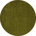 thumbnail image 1 of Ahgly Company Indoor Round Abstract Green Contemporary Area Rugs, 6' Round, 1 of 1