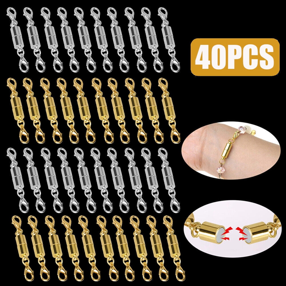 40/80PCS Strong Lobster Claw Lock Clasp Necklace Bracelet Jewelry Hook connector