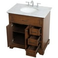 thumbnail image 3 of 32 inch single bathroom vanity in Teak, 3 of 16