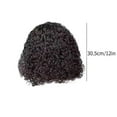 thumbnail image 2 of Peluca corta de ondas profundas, cabello humano virgen brasileño rizado, peluca corta bob rizada con cierre frontal, pelucas cortas negras, 2 of 5
