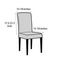 thumbnail image 6 of TETOU 1Pc Waterproof Dining Room Chair Cover Stretch Jacquard Parson Chair Slipcover Protector for Home Restaurant Banquet -Light Gray, 6 of 11