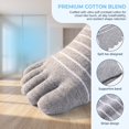 thumbnail image 6 of 6 Pairs Toe Socks, Athletic Running Separated Toes, Breathable Ankle Length, Cute Colorful Patterns Daily Wear, 6 of 8