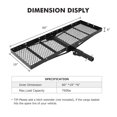 thumbnail image 2 of Pinypikaka 60" X 19" X 6" Hitch Mount Cargo Carrier Basket, Cargo Rack Rear Luggage Basket for Car SUV Camping Traveling, 750 lbs Load Capacity, 2 of 6