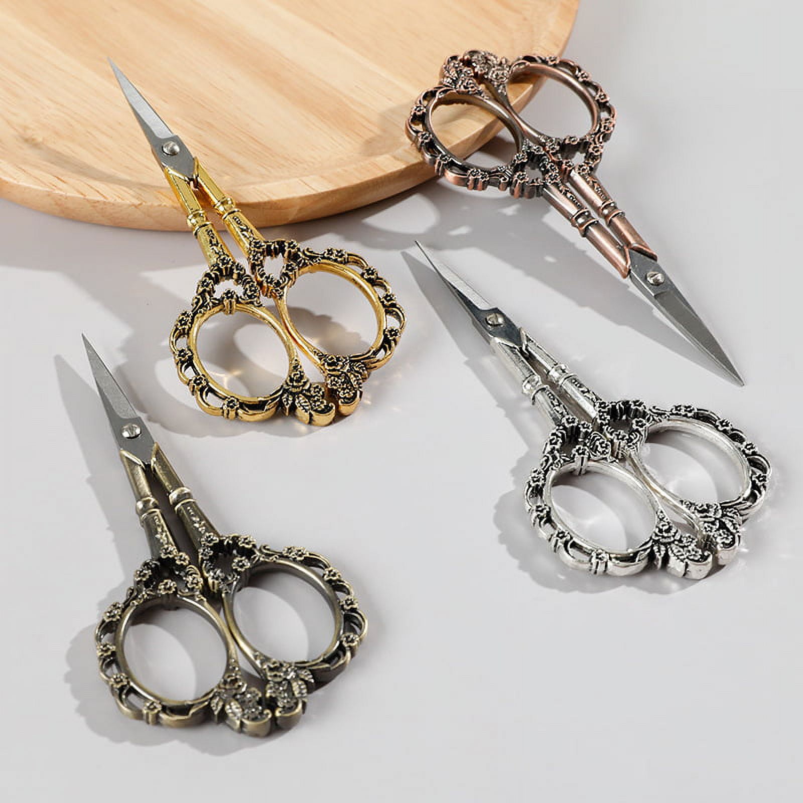Vintage European Style Scissors for Embroidery, Sewing, Craft, Art Work &  Everyday Use 
