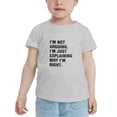 thumbnail image 2 of I'm Not Arguing, I'm Just Explaining Why I'm Right Cute Toddler Tshirts for Boys Girls (Gray, 5/6T), 2 of 5