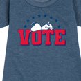 thumbnail image 3 of Peanuts - Vote Snoopy - Toddler & Youth Girls Fleece Dress, 3 of 6