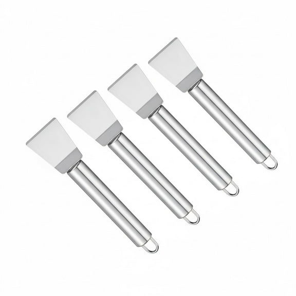 4PCS Stainless Steel Scrapers, Multipurpose Cleaning Spatula for Cleaning Stove Top, Cooktop, Oven, Multifunctional Scraper Cleaning Tool