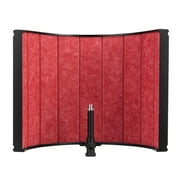 H&A H&A Studio Isolation Filter (Red Composite, Metal Back) - 4 Layers of Acoustic Treatment - Studio Sound Recording, Podcasts, Vocals, Singing, Broadcasting