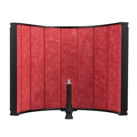 H&A H&A Studio Isolation Filter (Red Composite, Metal Back) - 4 Layers of Acoustic Treatment - Studio Sound Recording, Podcasts, Vocals, Singing, Broadcasting