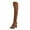 Brown, variant on Boots for Women,Stylish Women Over The Knee High Heeled Boots Pointed Toe Rear Lace Up Design Elegant Long Boots For Sophisticated Fashion,Knee High Boots Women,Brown6