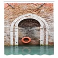 thumbnail image 3 of Ambesonne Italian Shower Curtain, Historical Venice Door, 69"Wx75"L, Red Brown, 3 of 5