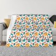 thumbnail image 1 of Fotbe Travel Elements Manta de Franela con Estampado, Manta Ultrasuave para Cama, Sofá, Auto, Hipoalergénica y Antibolitas-80"x60", 1 of 6