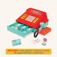 thumbnail image 4 of Caja registradora de juguete Battat Red con dinero, tarjeta de crédito 3+, 4 of 7