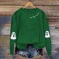 thumbnail image 6 of NMMUED Halloween Sweatshirts, Y2k Tops for Women, Halloween Tees for Women, Fall Clothes, Halloween Skeleton Sweatshirt, Womens Long Sleeve Tops, Light Green M, 6 of 7