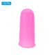 thumbnail image 3 of Protector de punta de dedo de silicona Uxcell, cubre dedales de goma, rosa, tamaño mediano, paquete de 10, 3 of 5
