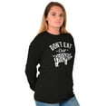 thumbnail image 4 of Dont Eat Friends Vegan Vegetarian Long Sleeve TShirt Men Women Brisco Brands S, 4 of 5