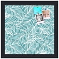 thumbnail image 2 of PinPix 12x12 Custom Cork Bulletin Board Aqua White Poster Board Has a Fabric Style Canvas Finish, Framed in Aqua White, by ArtToFrames (PinPix-1871), 2 of 5