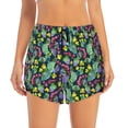thumbnail image 2 of Picia Watercolor Cactuses Pattern Women's 2 in 1 Athletic Running Shorts High Waisted Workout Casual Gym Sweat Shorts with Comfy Liner Zipper Pockets-X-Large, 2 of 9
