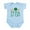 Sky Blue, variant on CafePress - Wee Bit Irish Infant Bodysuit - Baby Light Bodysuit, Size Newborn - 24 Months
