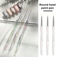 thumbnail image 4 of Tnobhg 3Pcs Nail Art Brushes Create Delicate Patterns Manage Nail Details Multifunctional Wide Application Manicure Brushes, 4 of 8