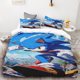 thumbnail image 3 of Funda de edredón y funda de almohada con dibujos animados de Sonic Digimon, juego de cama doble, doble, matrimonial, Queen y King Size, funda de edredón para decoración del hogar, 3 of 5