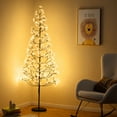 thumbnail image 4 of Costway 6 FT Lighted Alpine Tree with 1500 White LED Lights, Weighted Base for Christmas, 4 of 10