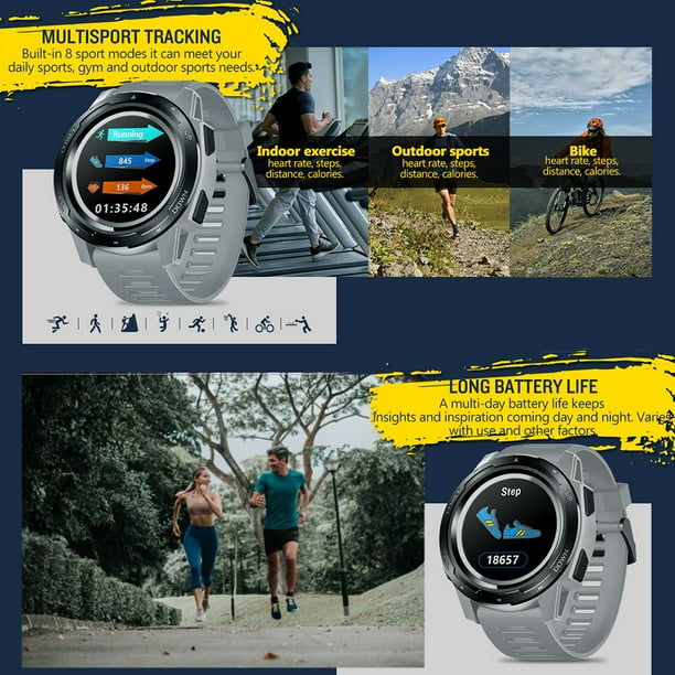 Zeblaze VIBE 5 Smart Watch Female Male Smart Bracelet Digital Watch IPS Color Screen 240 240 Pixel Resolution IP67 Waterproof Shake Snapshot Heart Rate Sleep Monitor All Day Activities Track Walmart.c...